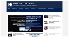 Desktop Screenshot of justiciayconcordia.org