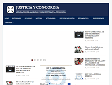 Tablet Screenshot of justiciayconcordia.org